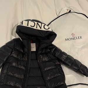 Moncler Kids Black Puffer Coat